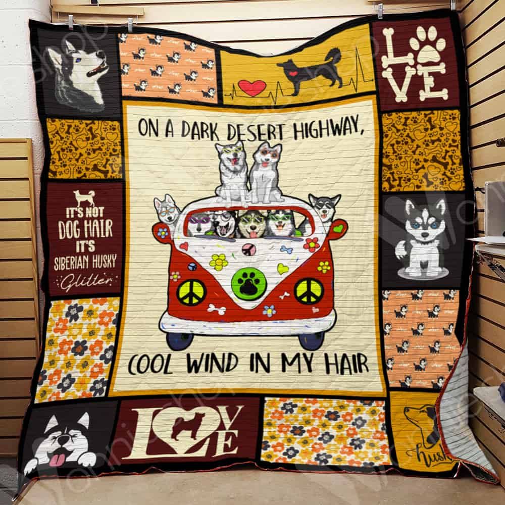 Siberian Husky Dog Quilt Blanket DHC0102947TD
