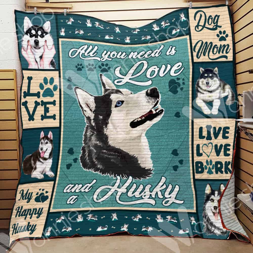 Siberian Husky Dog Quilt Blanket DHC0102970TD