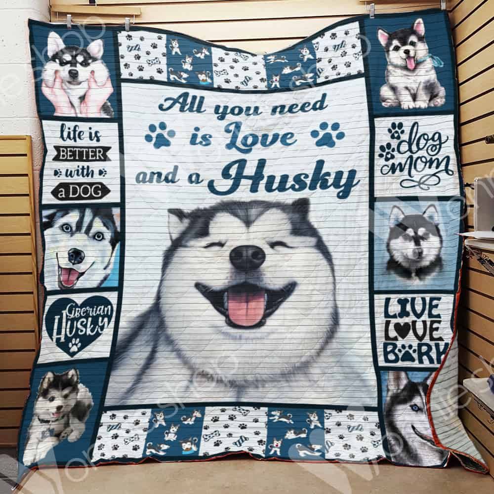 Siberian Husky Dog Quilt Blanket DHC0602581TD