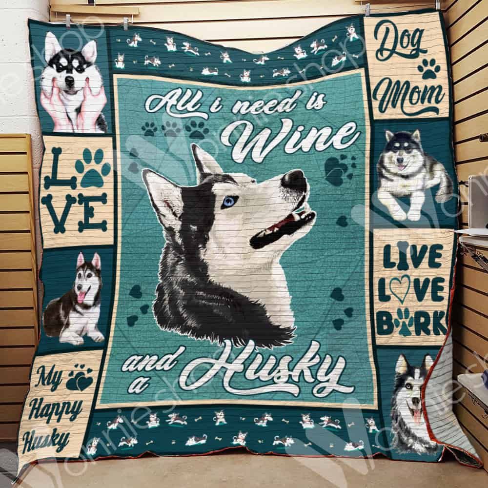 Siberian Husky Dog Quilt Blanket DHC0602775TD