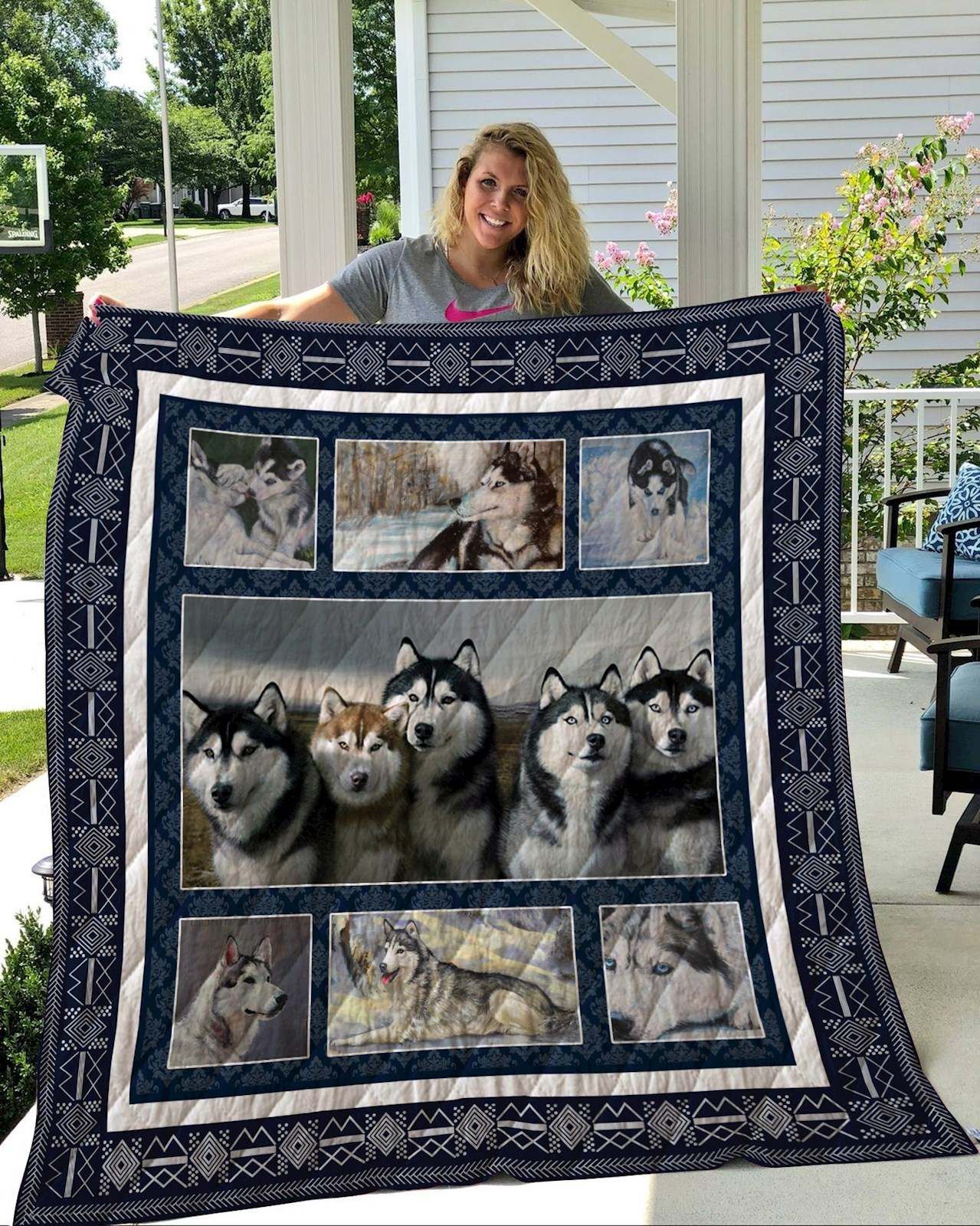 Siberian Husky Quilt Blanket DHC2911217VT
