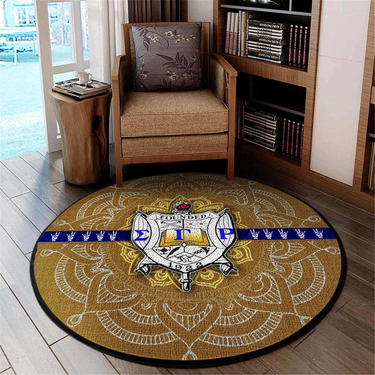 Sigma Gamma Rho Round Carpet