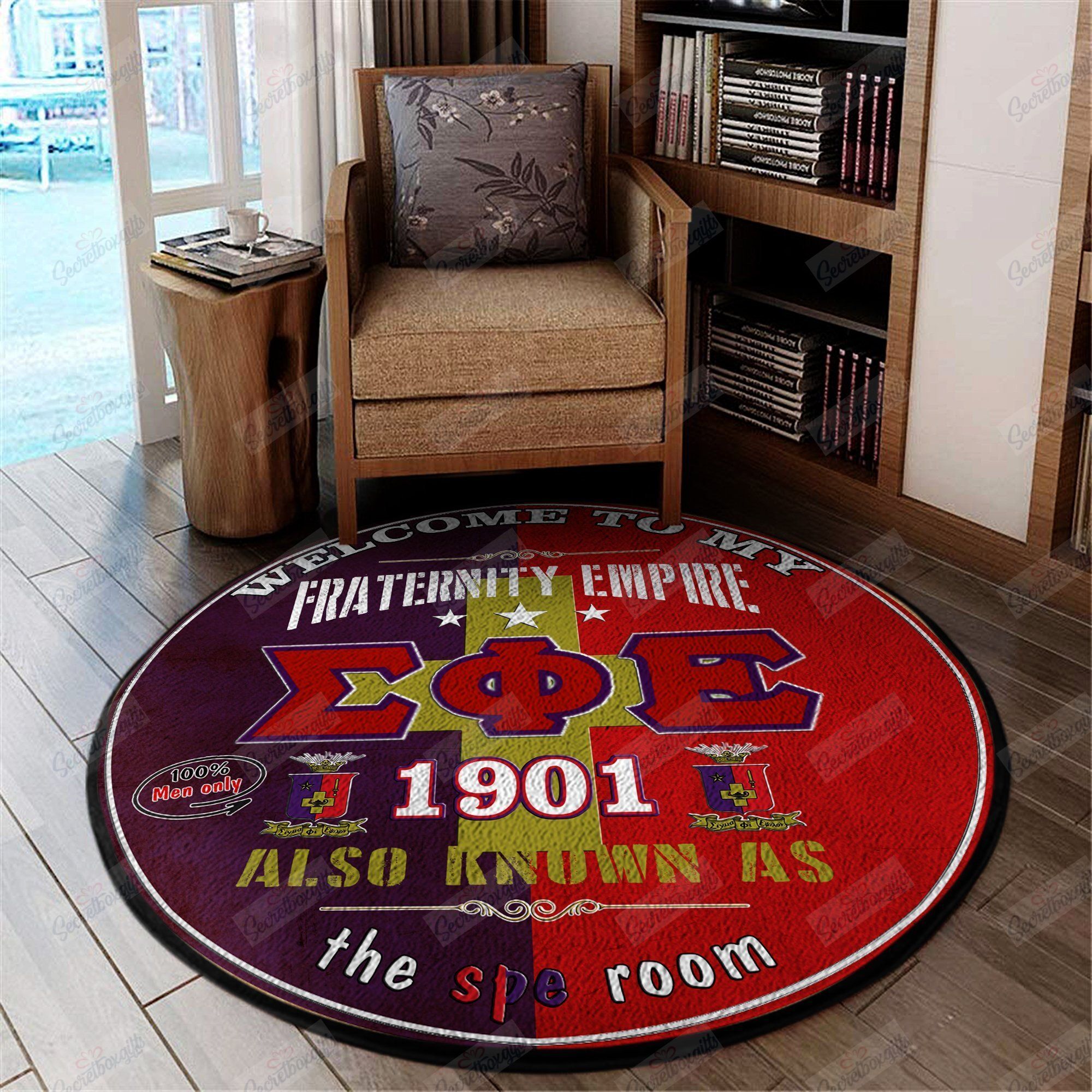 Sigma Phi Epsilon Round Carpet