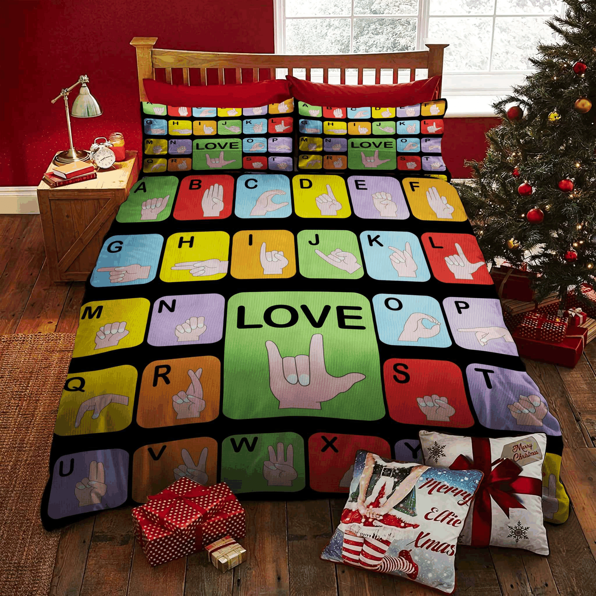 Sign Language Bedding Set