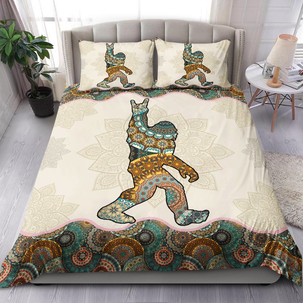 Sign Of The Horn Hippie Mandala Bedding Set