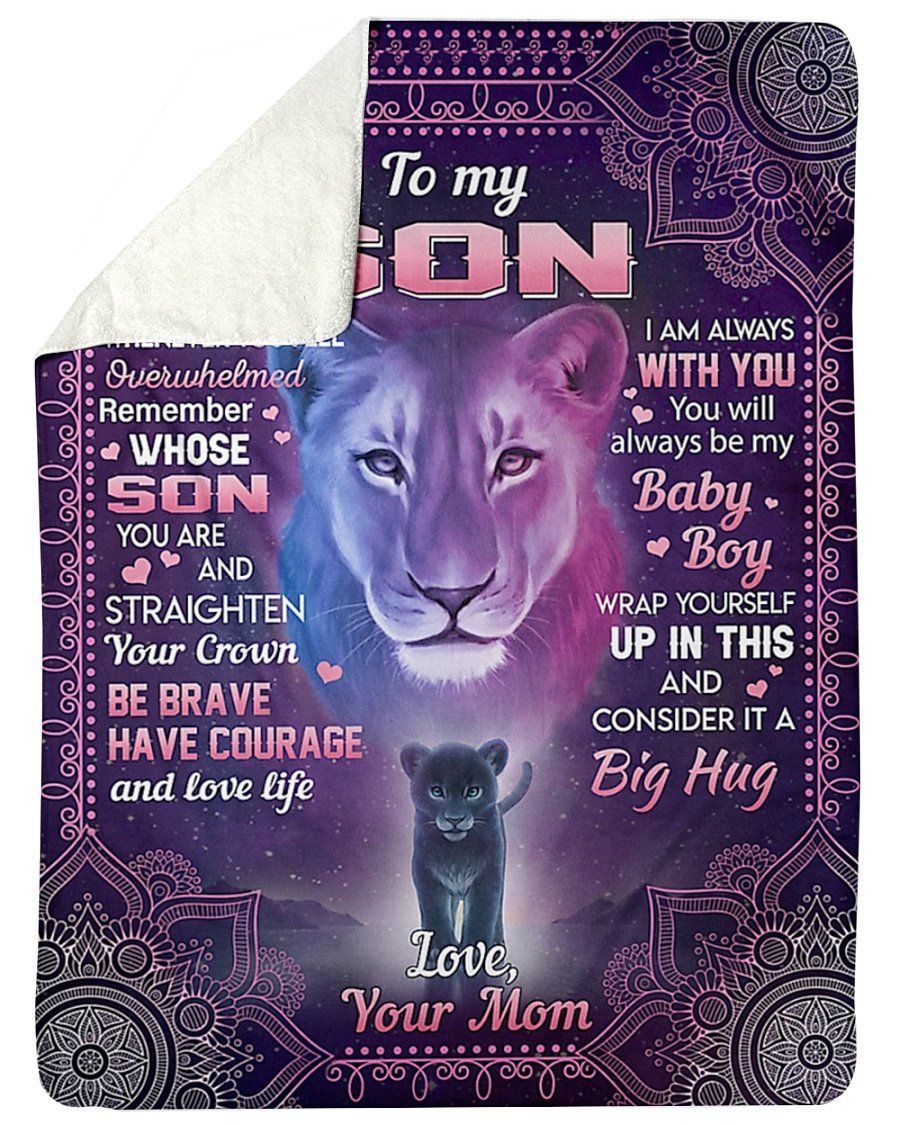Simba Remember Whose Son You Are Fleece Blanket To Son Sherpa Blanket