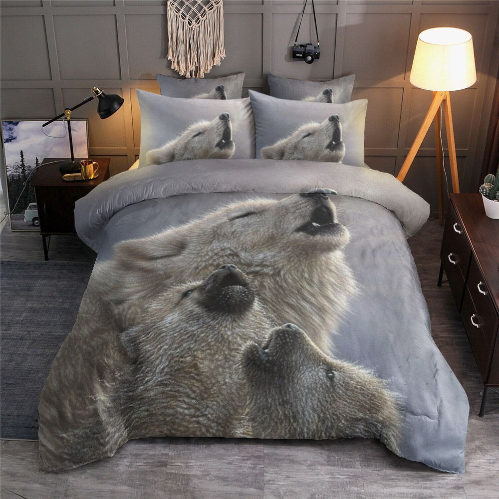 Singing Lessons Wolf Bedding Set