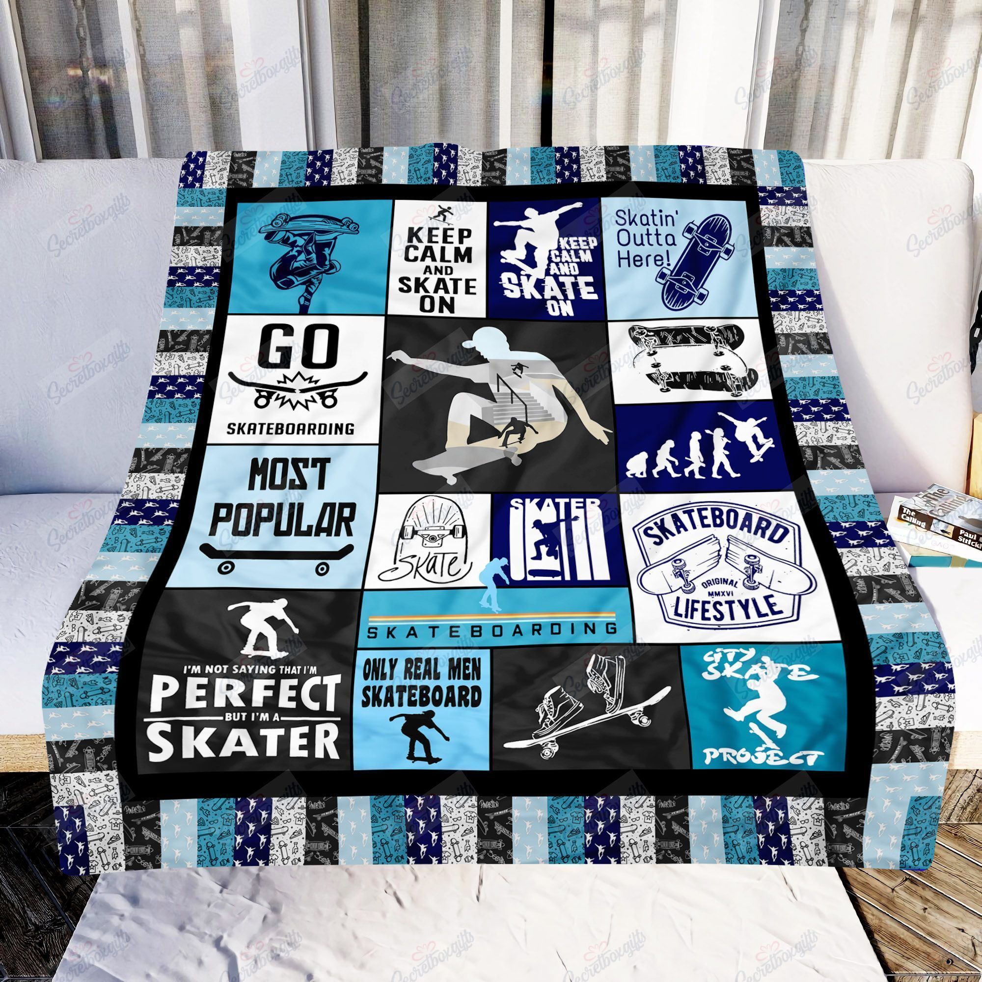 Skateboard Lifestyle Fleece Blanket