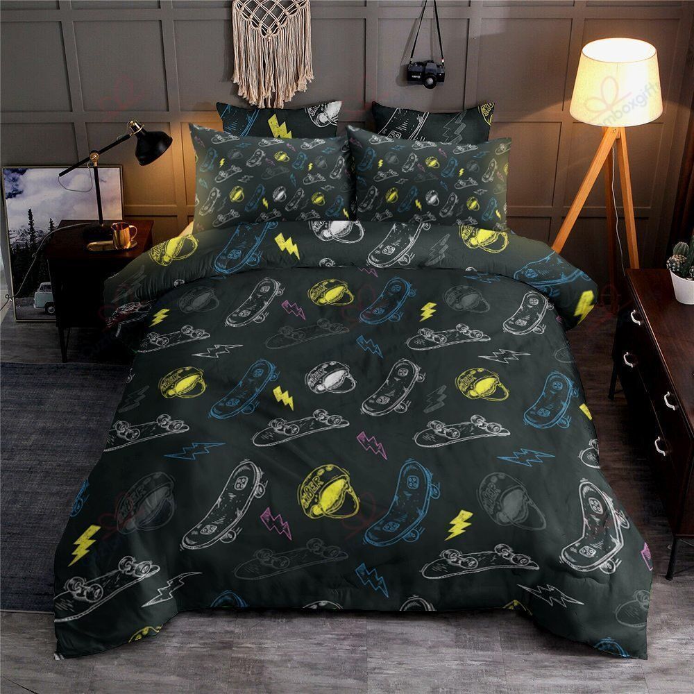 Skateboard Bedding Set