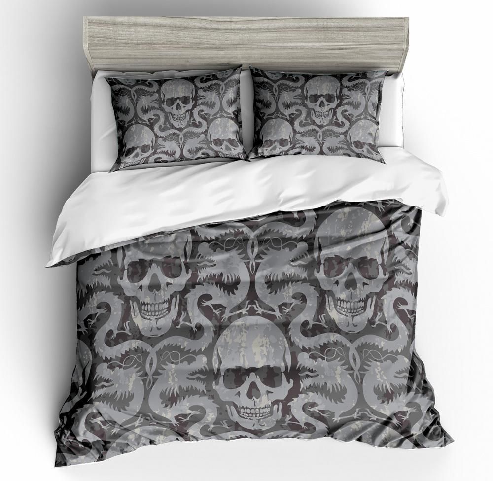 Skeleton Dragon Bedding Set