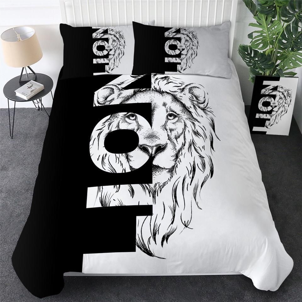 Sketch Lion Bedding Set