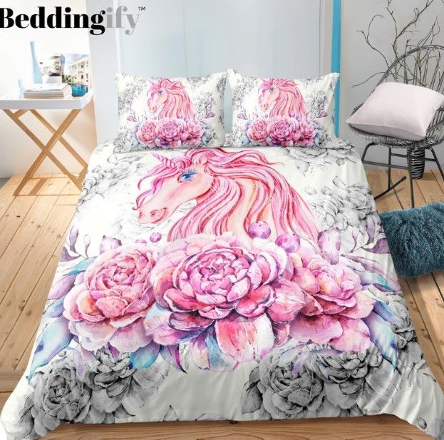 Sketching Unicorn Bedding Set