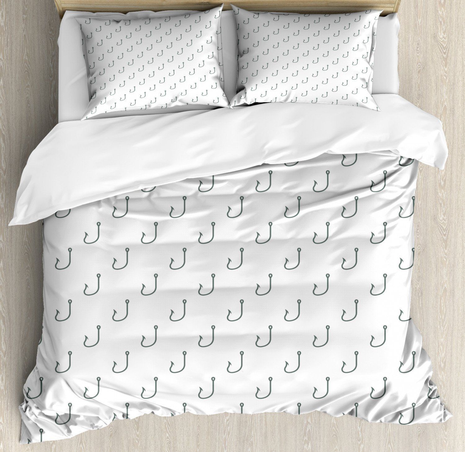 Sketchy White Backdrop Bedding Set