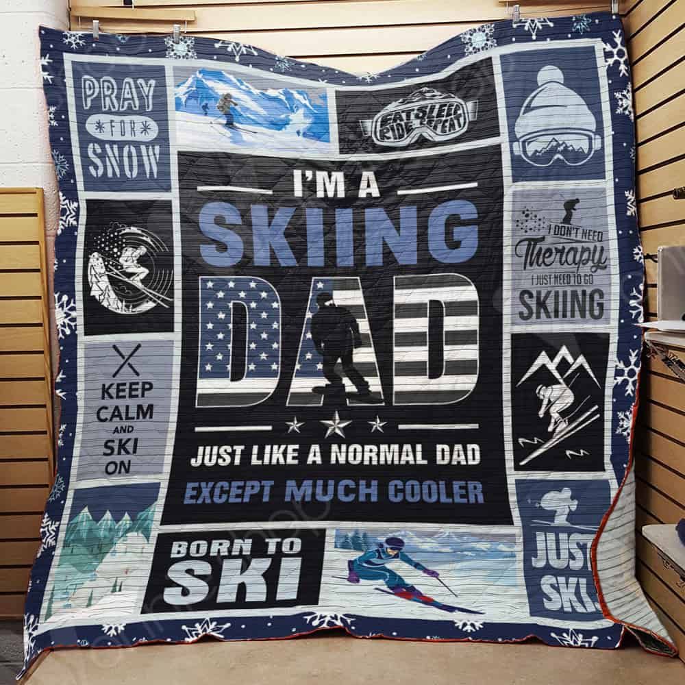 Skiing Dad Quilt Blanket DHC01021280TD