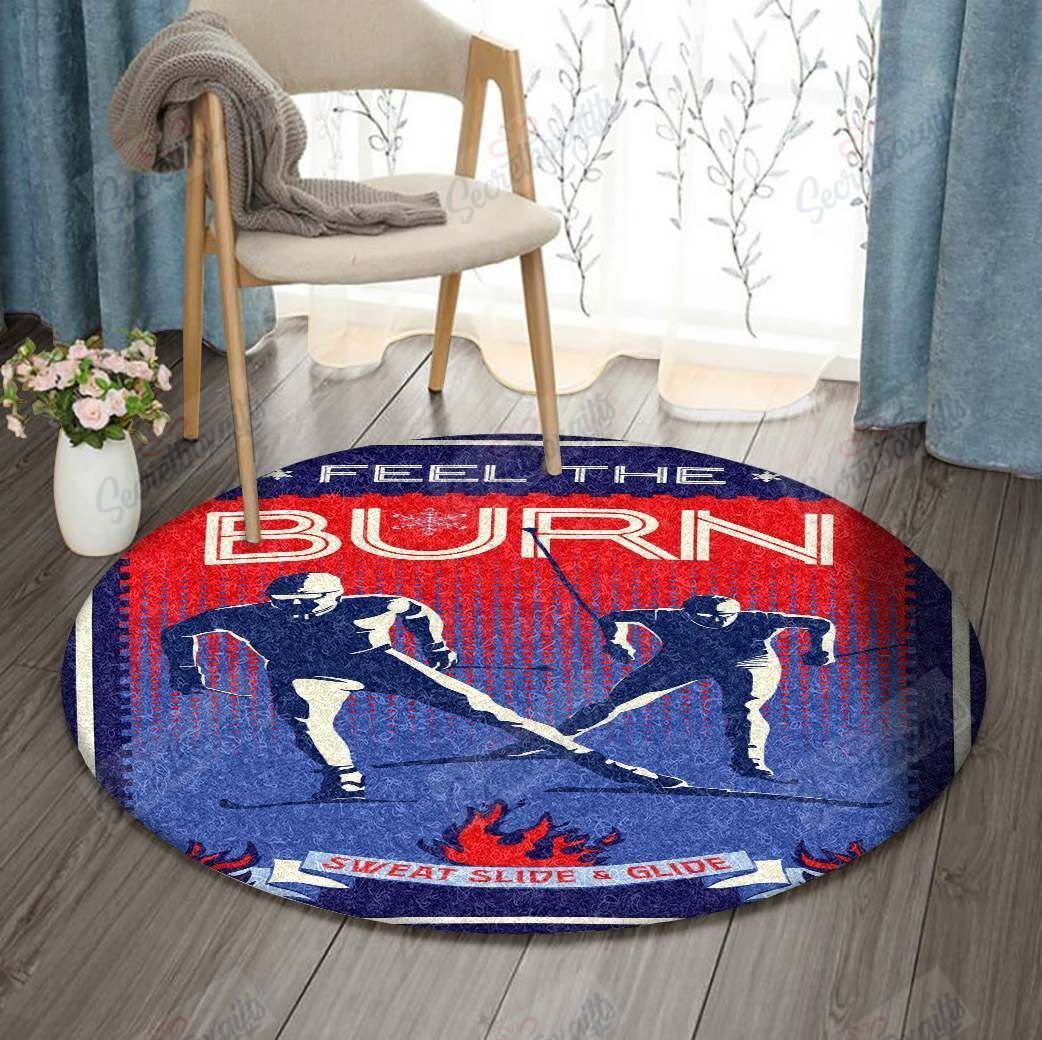 Skiing Round Carpet