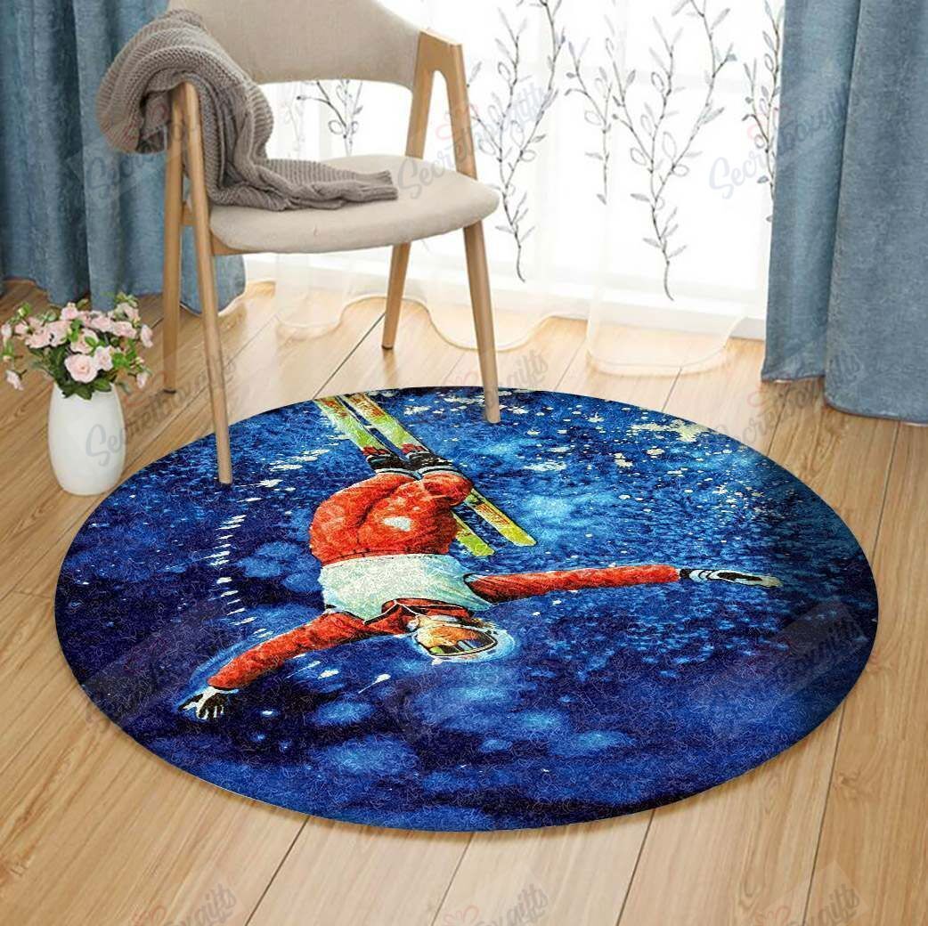 Skiing Round Carpet