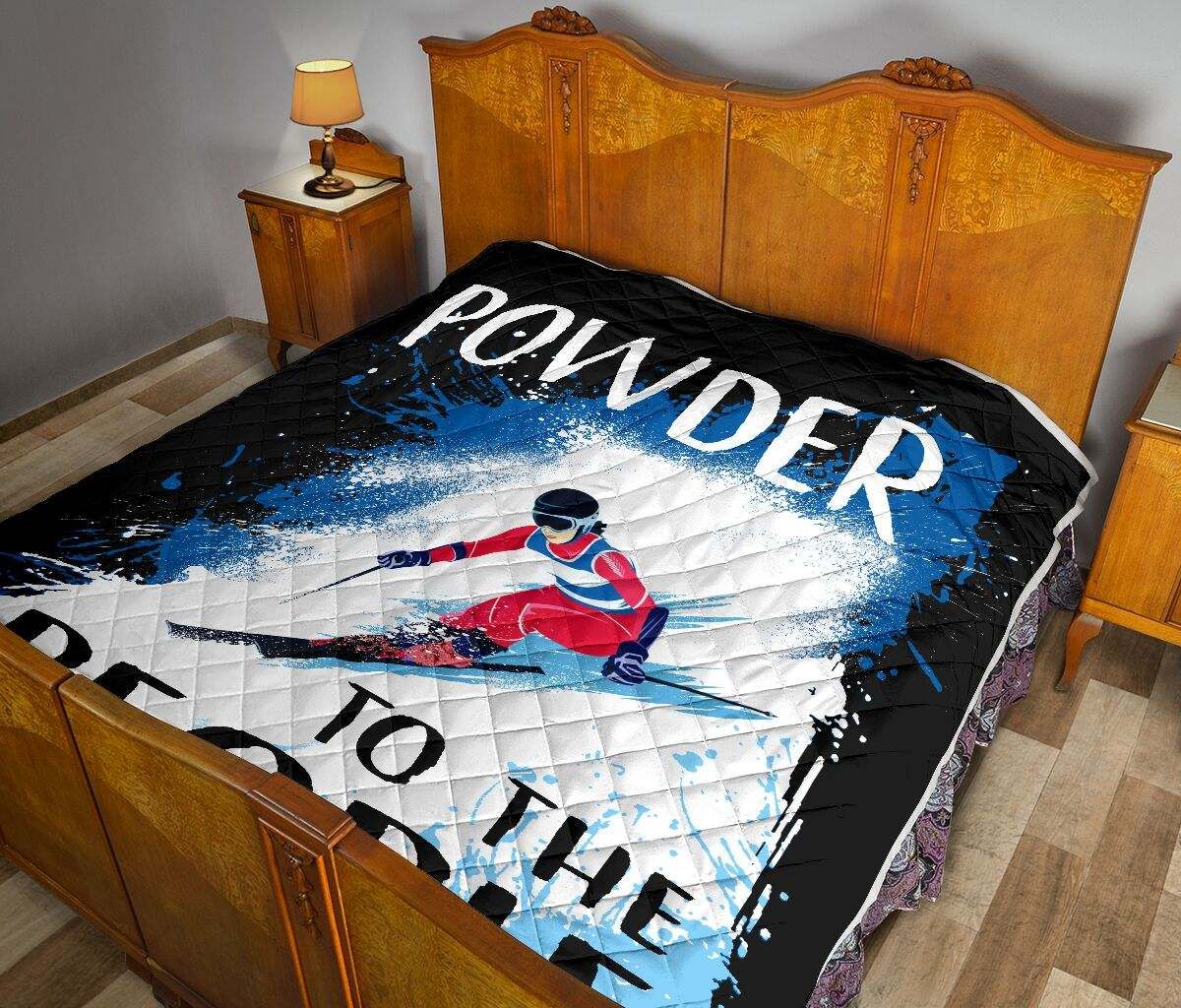 Skiing – Powder to the People Quilt DHC281111386DD