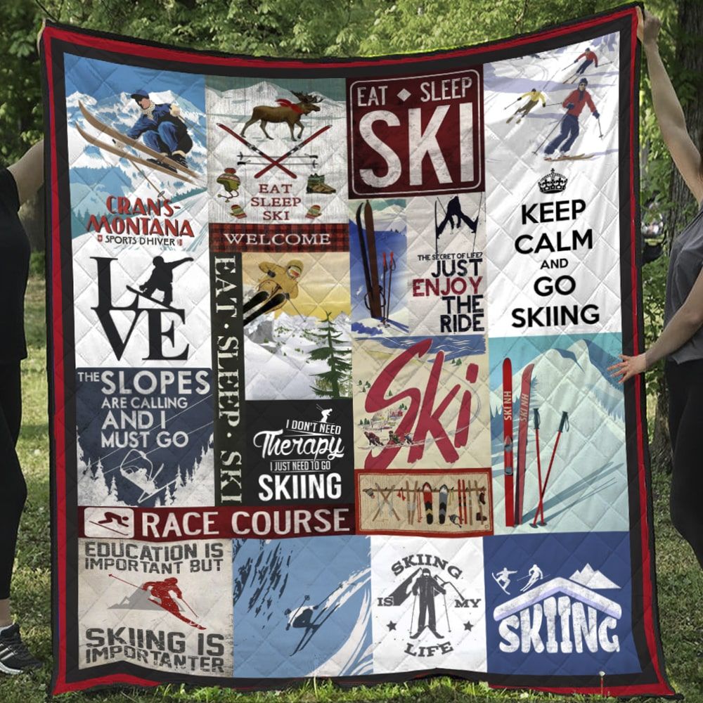 Skiing Quilt Blanket DHC1312112VT