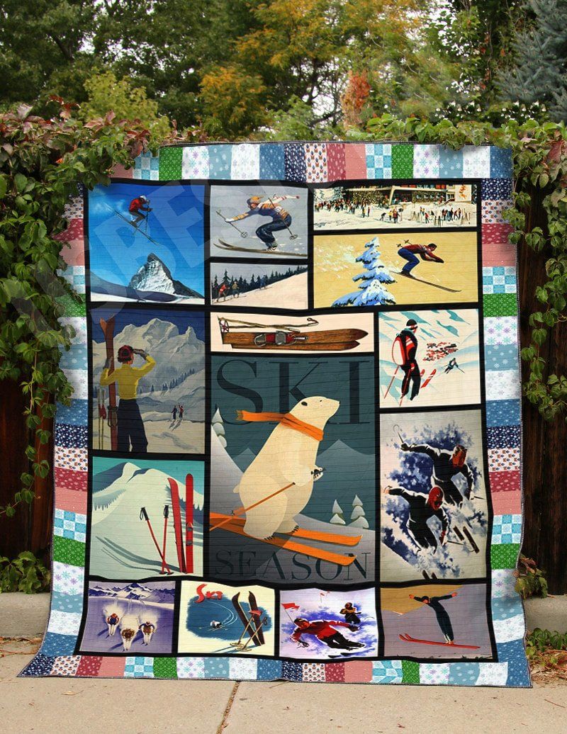 Skiing Quilt Blanket DHC1312571VT