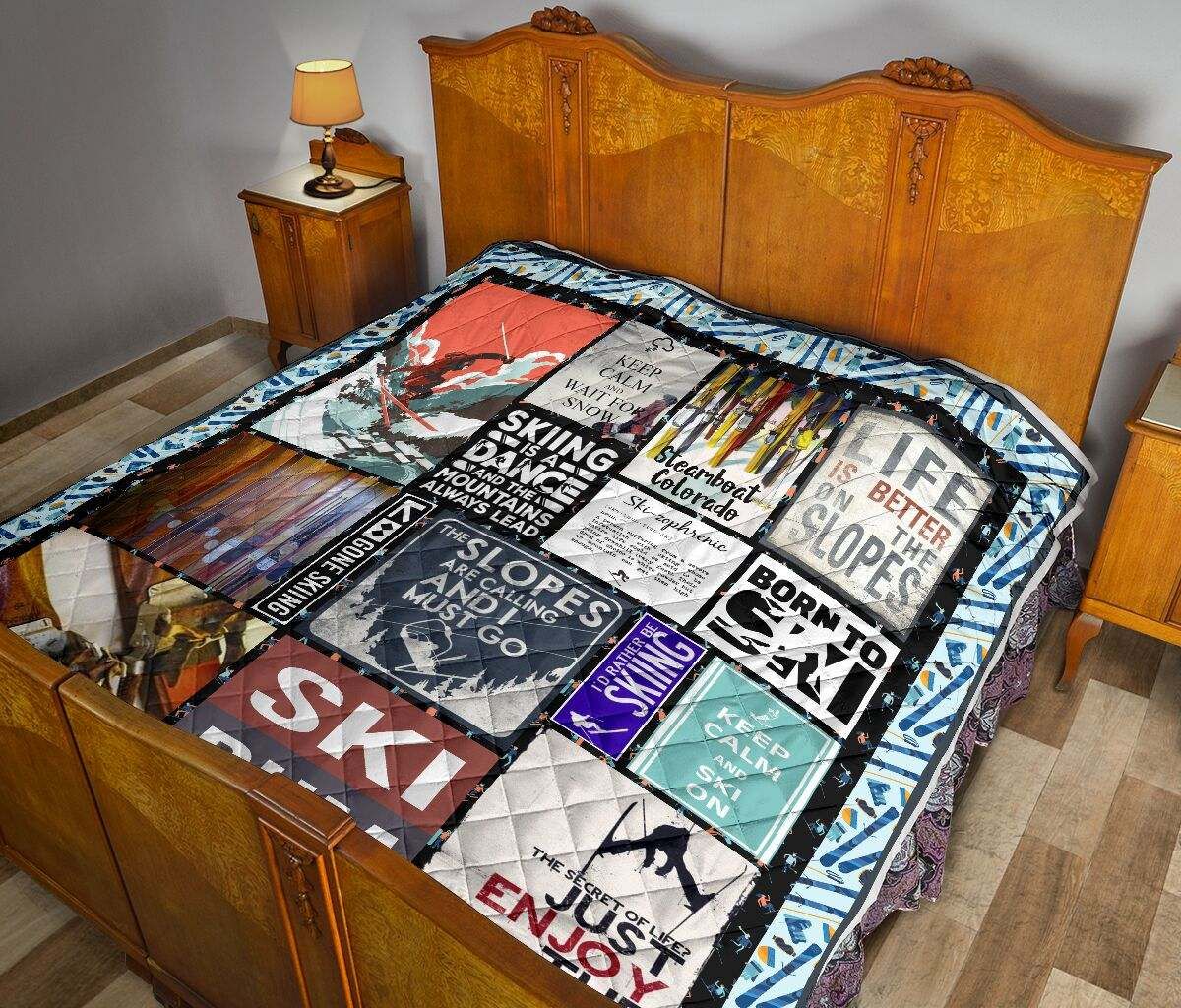 SKIING SKI BUM QUILT DHC281111362DD