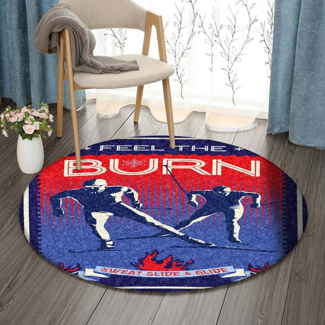 Skiing Round Carpet