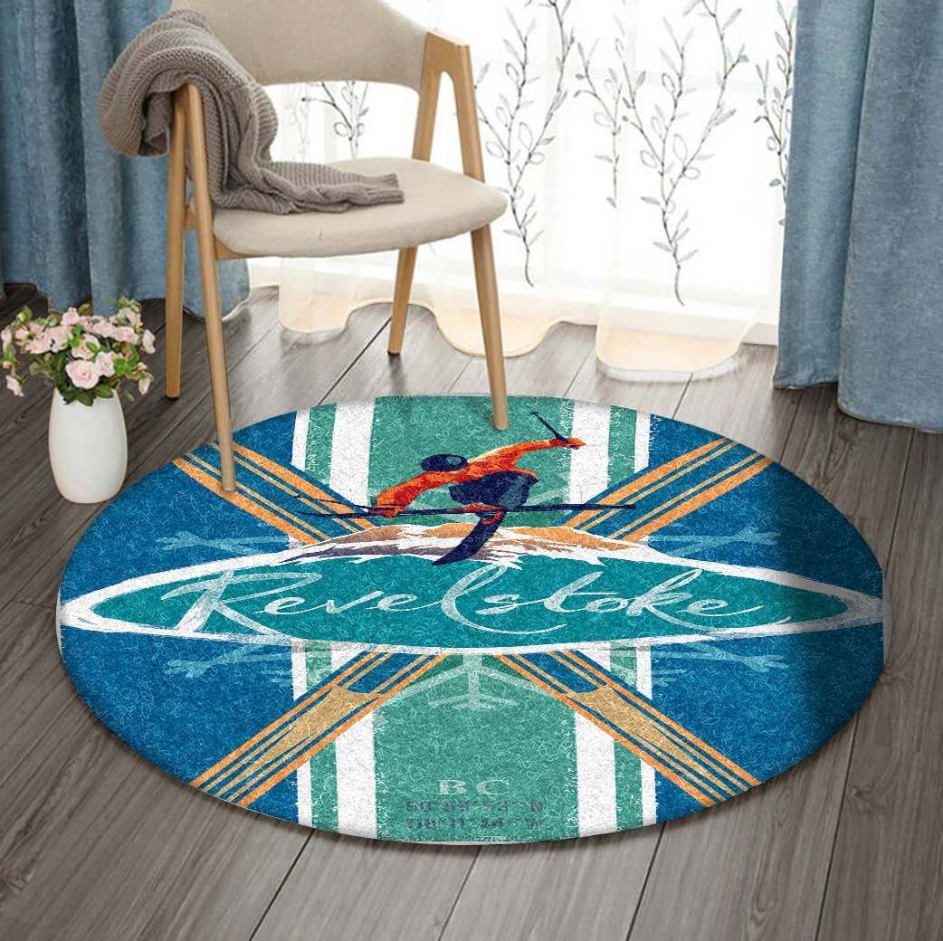 Skiing Round Carpet