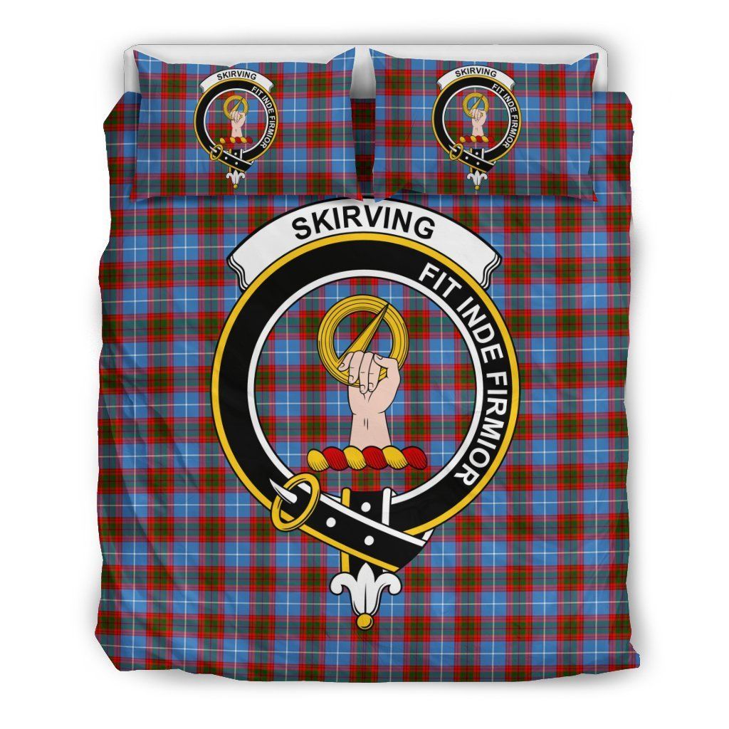 Skirving Edingburg Clan Badge Tartan Bedding Set