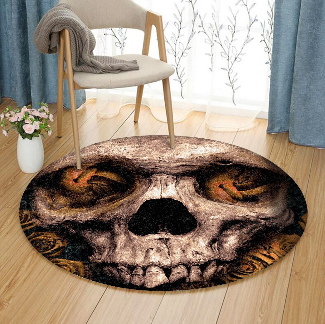 Skull Round Carpet