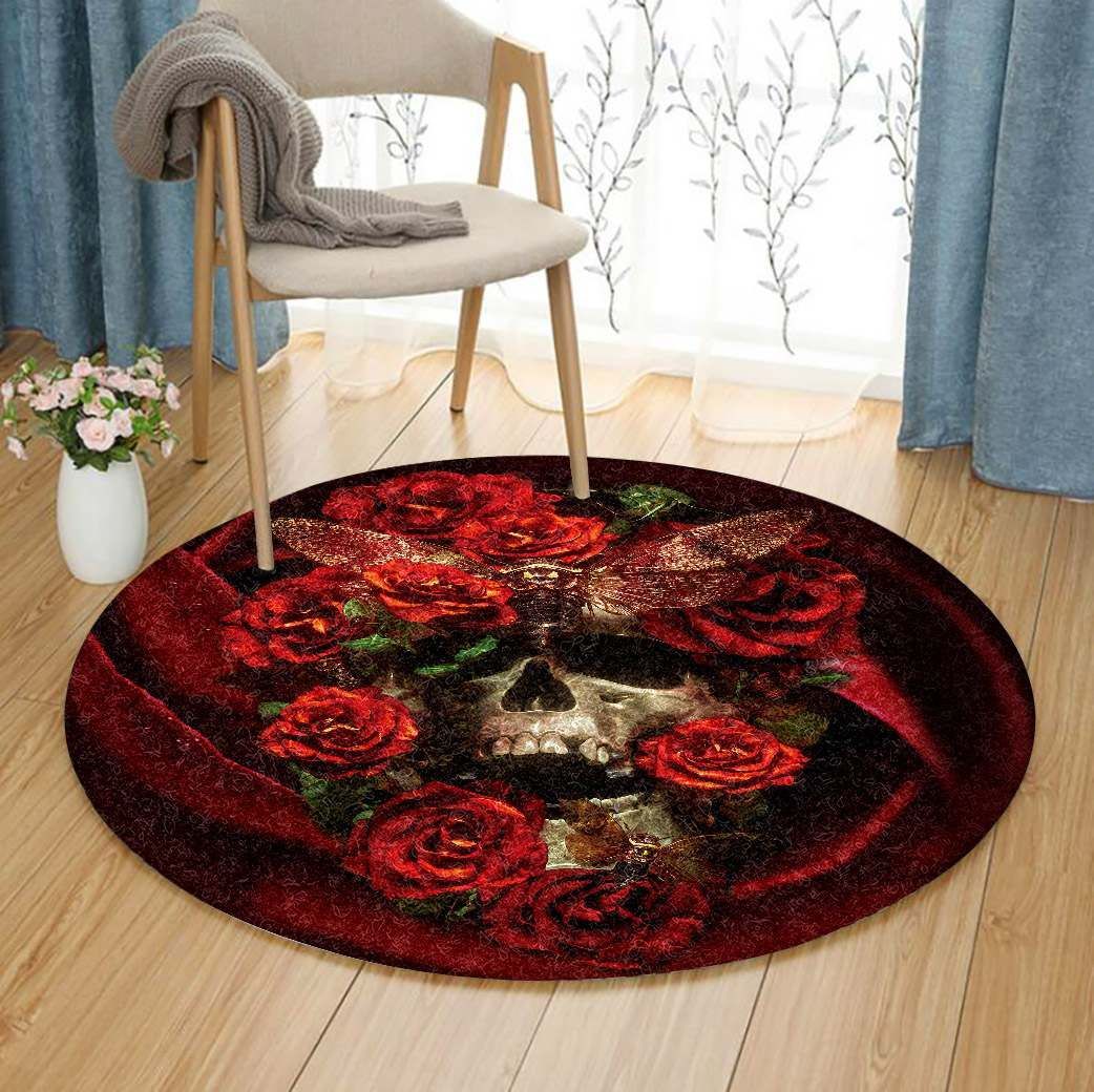 Skull Round Carpet