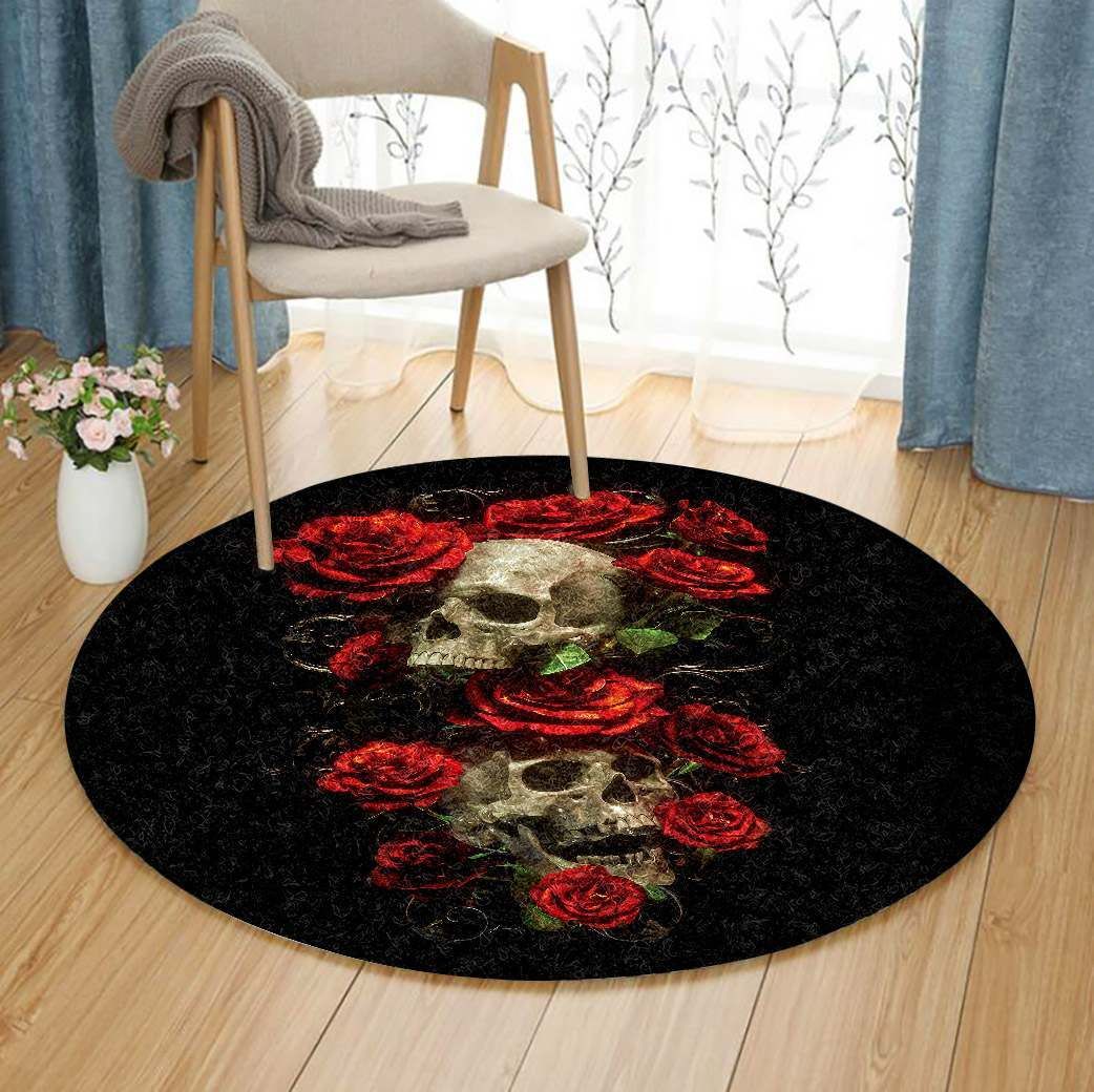 Skull Round Carpet