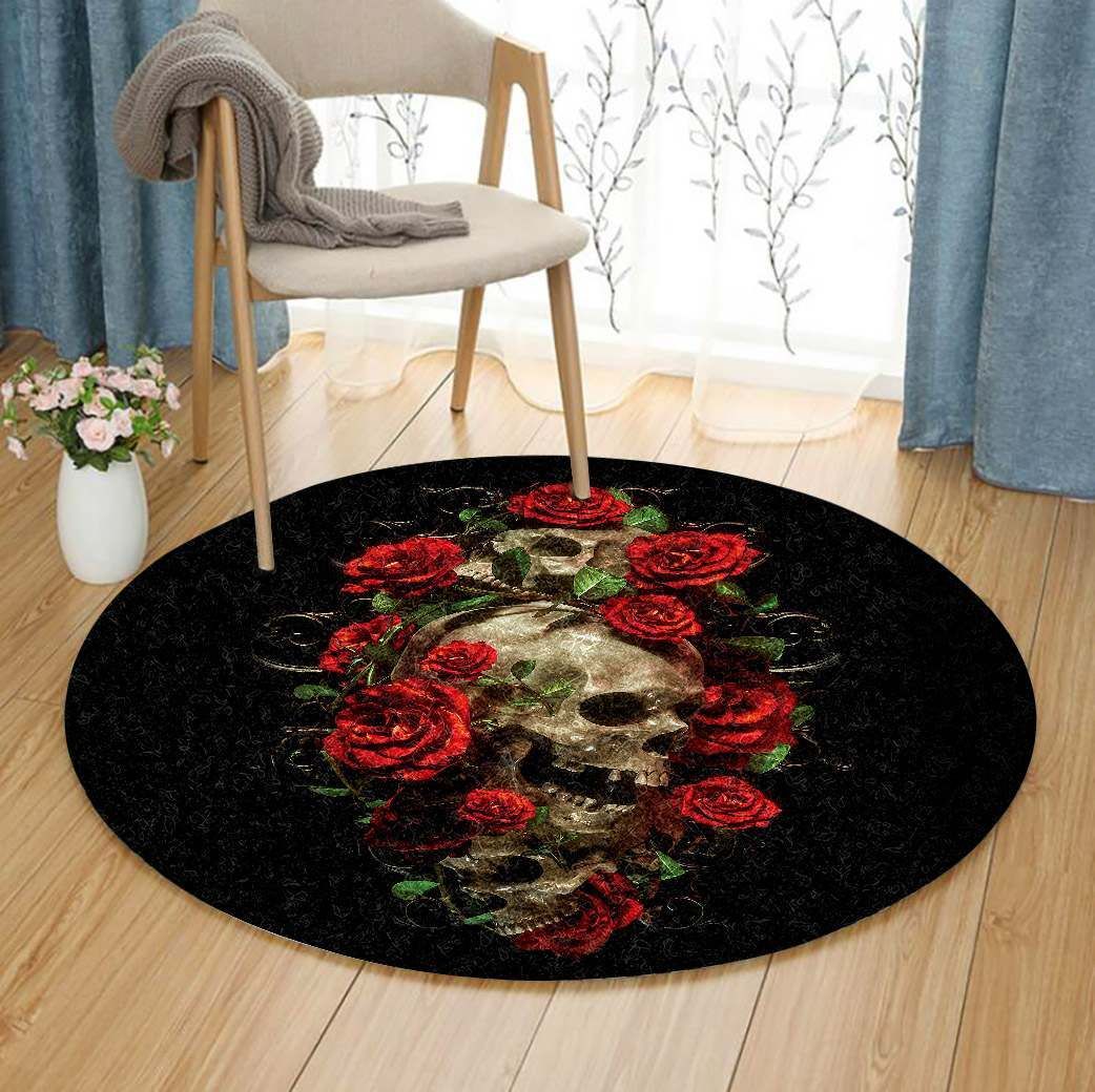 Skull Round Carpet