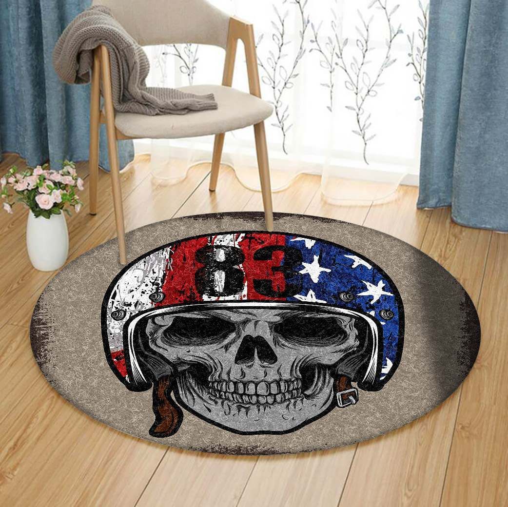 Skull Round Carpet