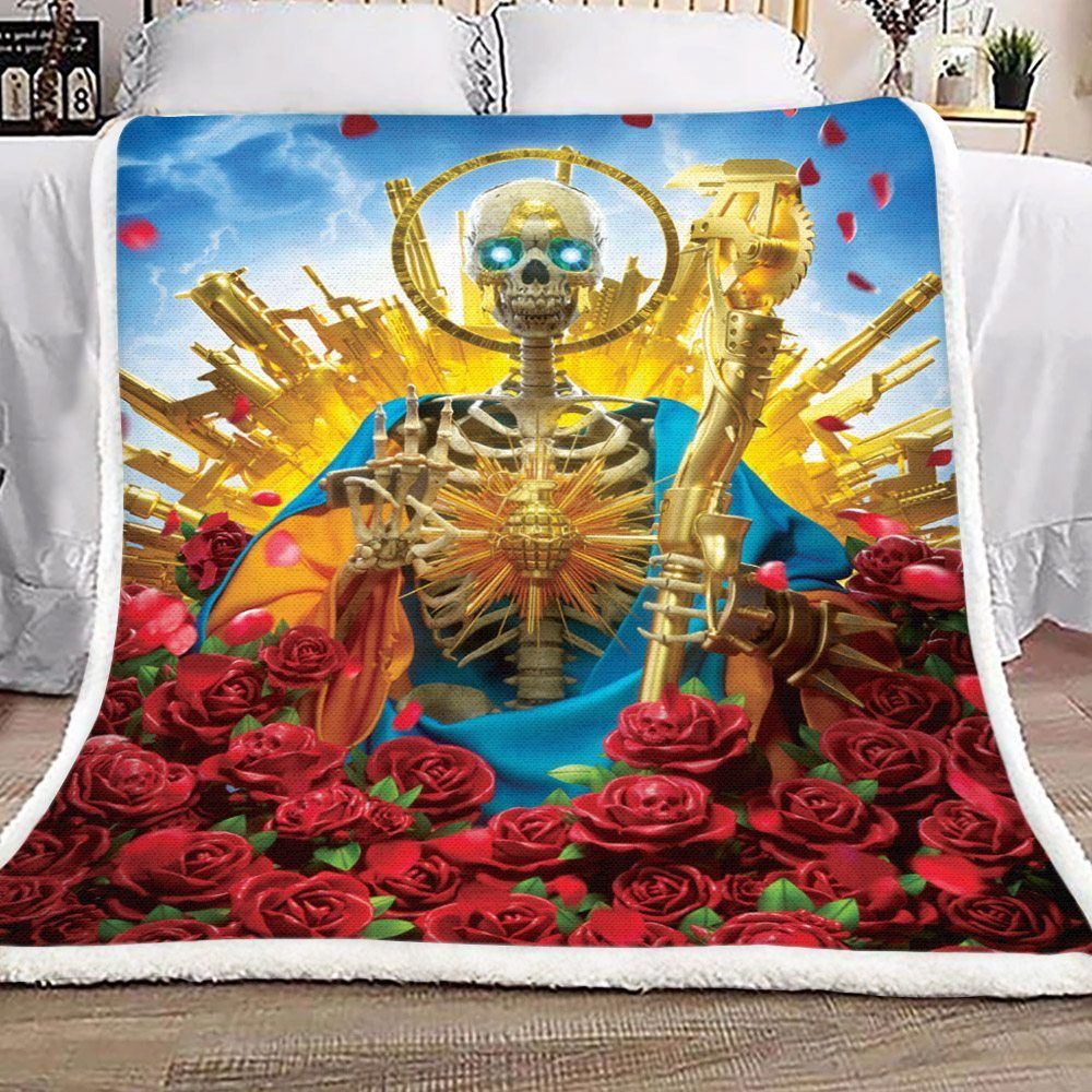 Skull Sherpa Fleece