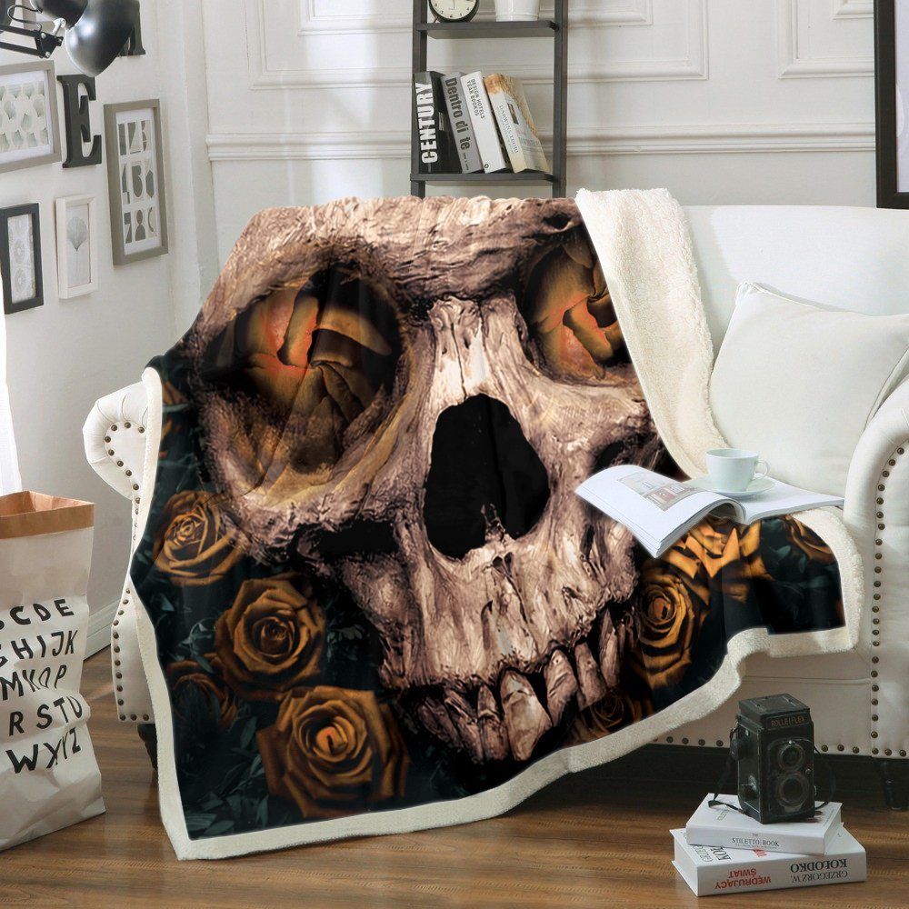 Skull Sherpa Fleece