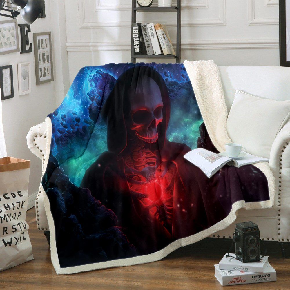 Skull Sherpa Fleece