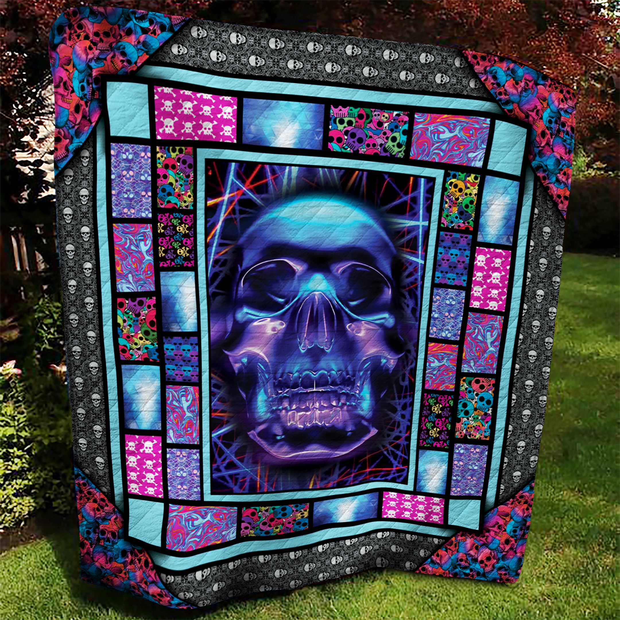 Skull AAA150904TA Quilt Blanket
