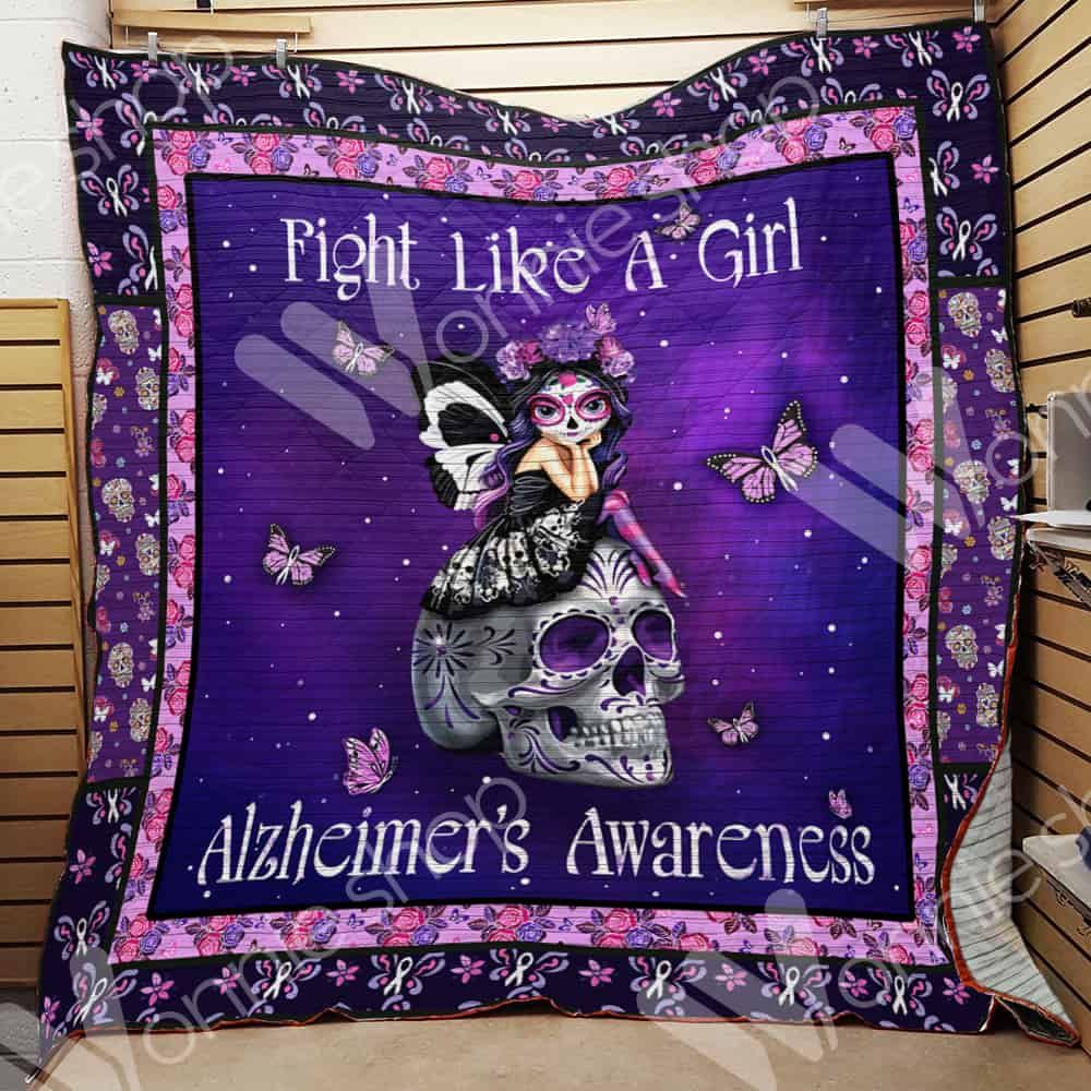 Skull Alzheimer Quilt Blanket DHC06021223TD