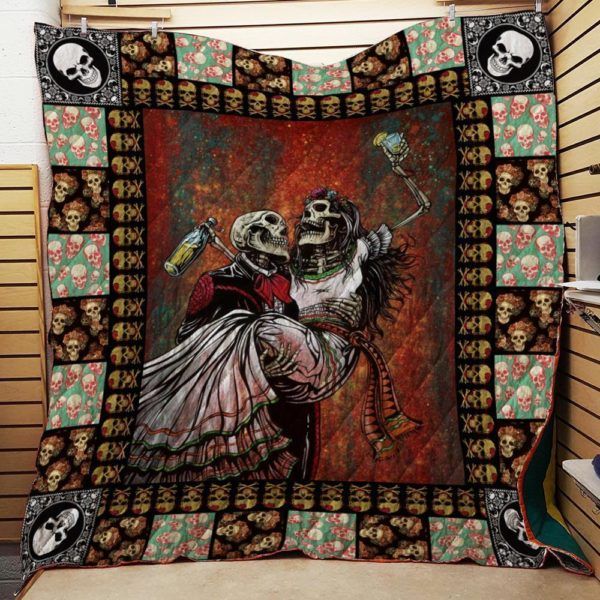 Skull An Meine Enkelin Dass Oma Dich Liebt Quilt Blanket DHC31121251TD