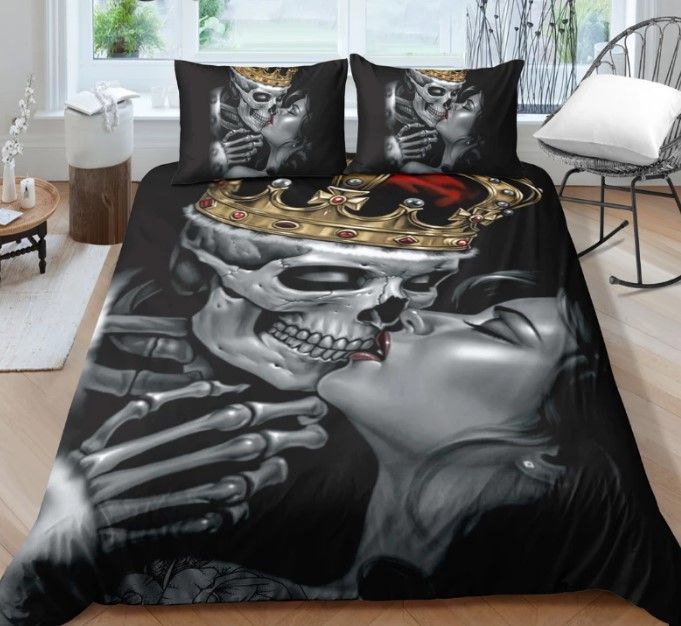 Skull And Beauty Bedding Set