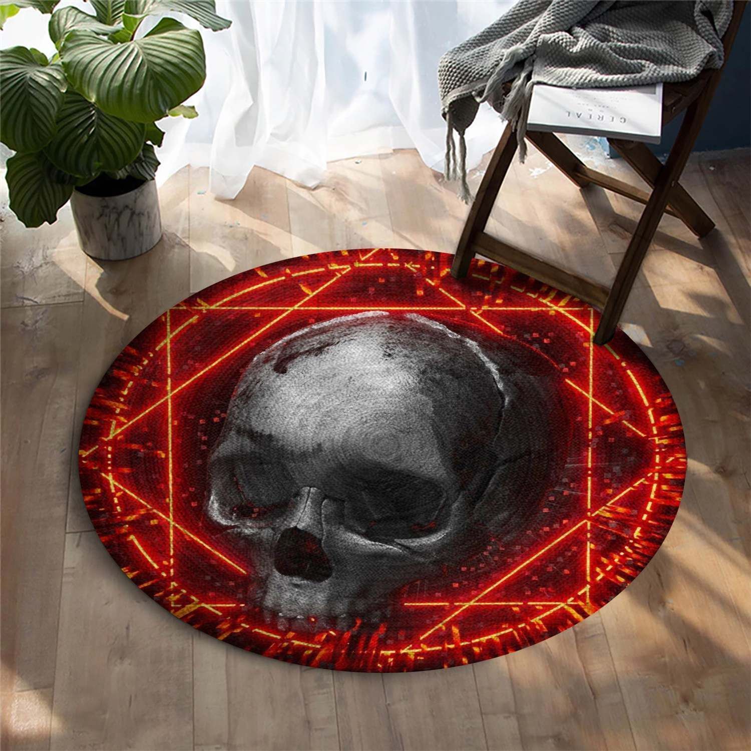 Skull Round Carpet