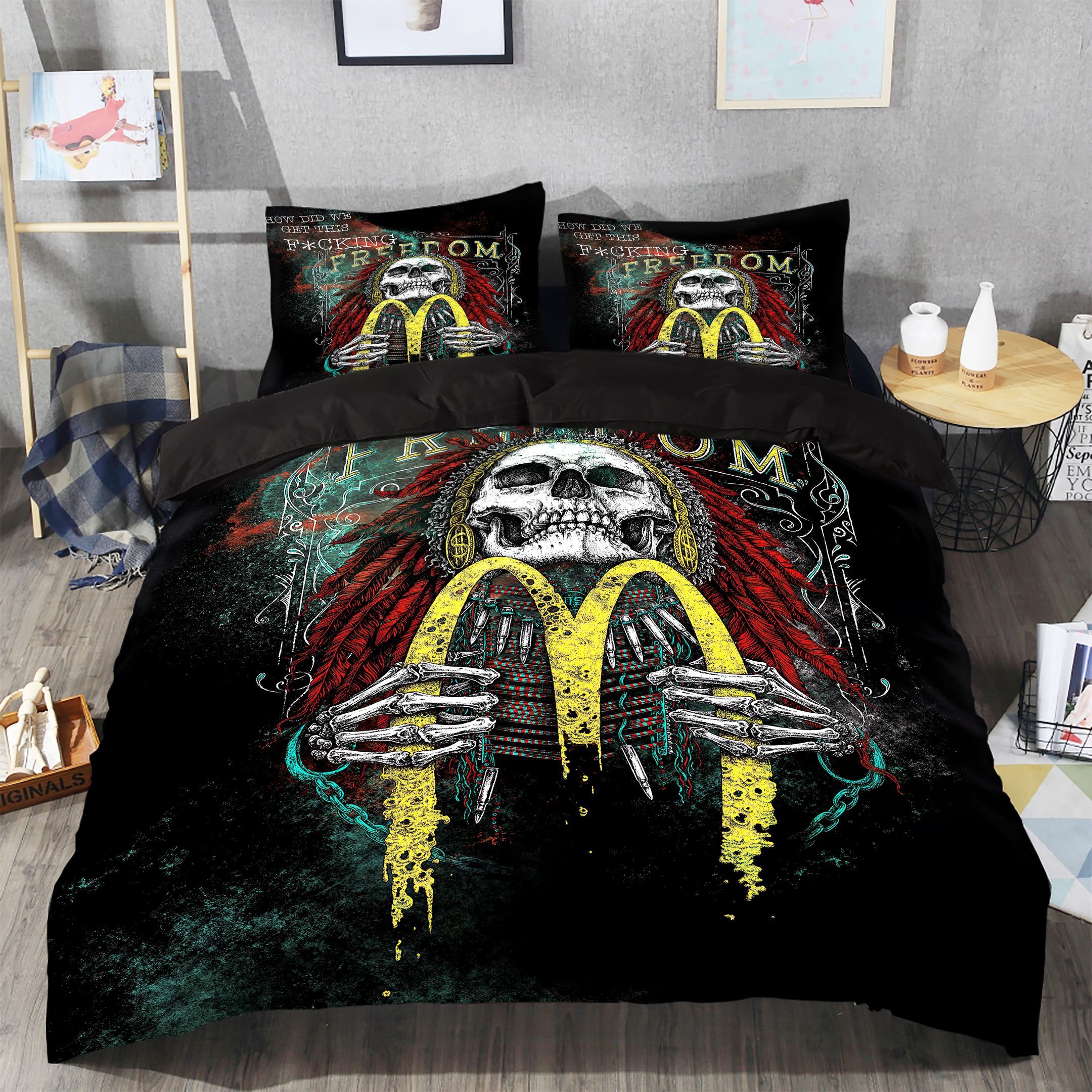 Skull Bedding Set