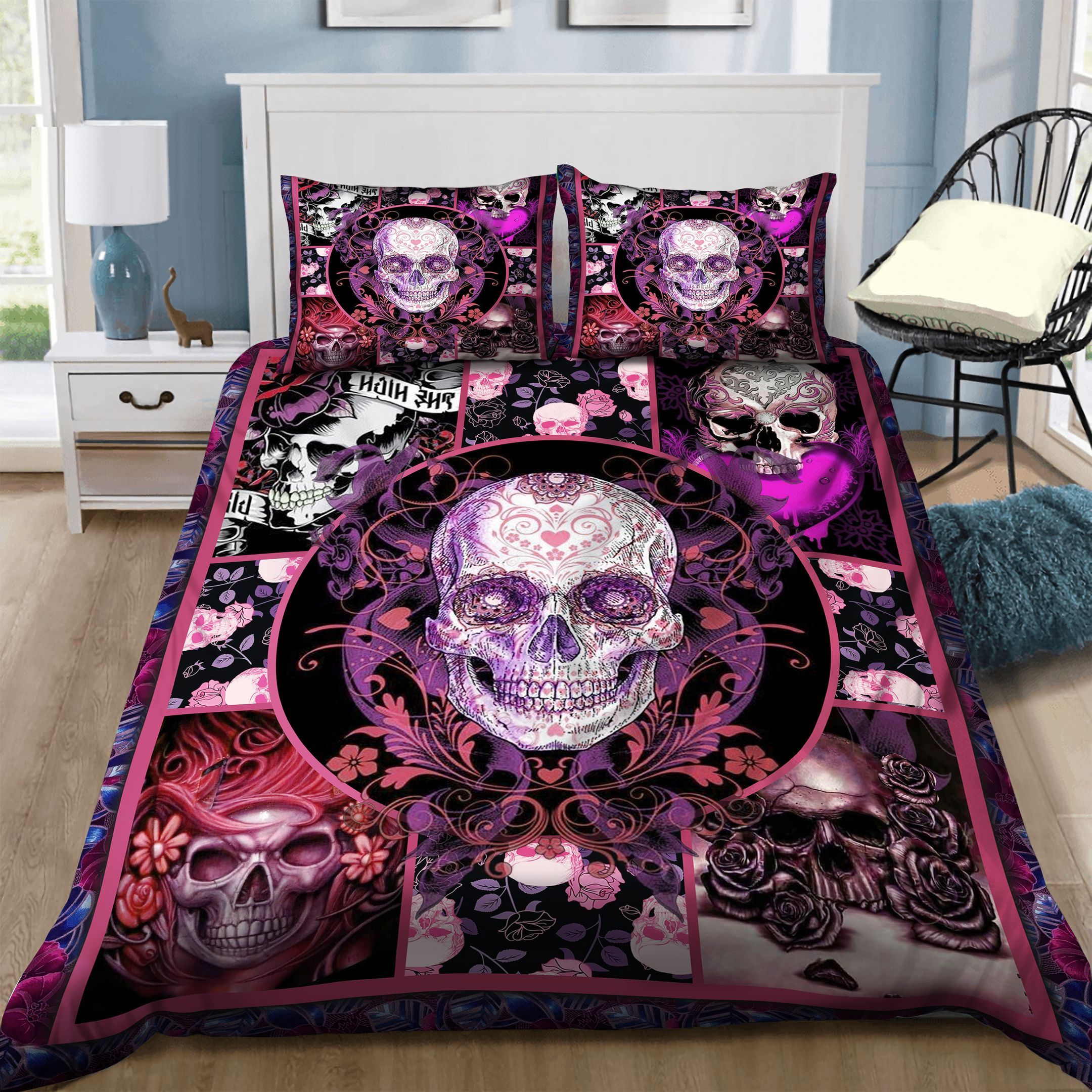 Skull Bedding Set