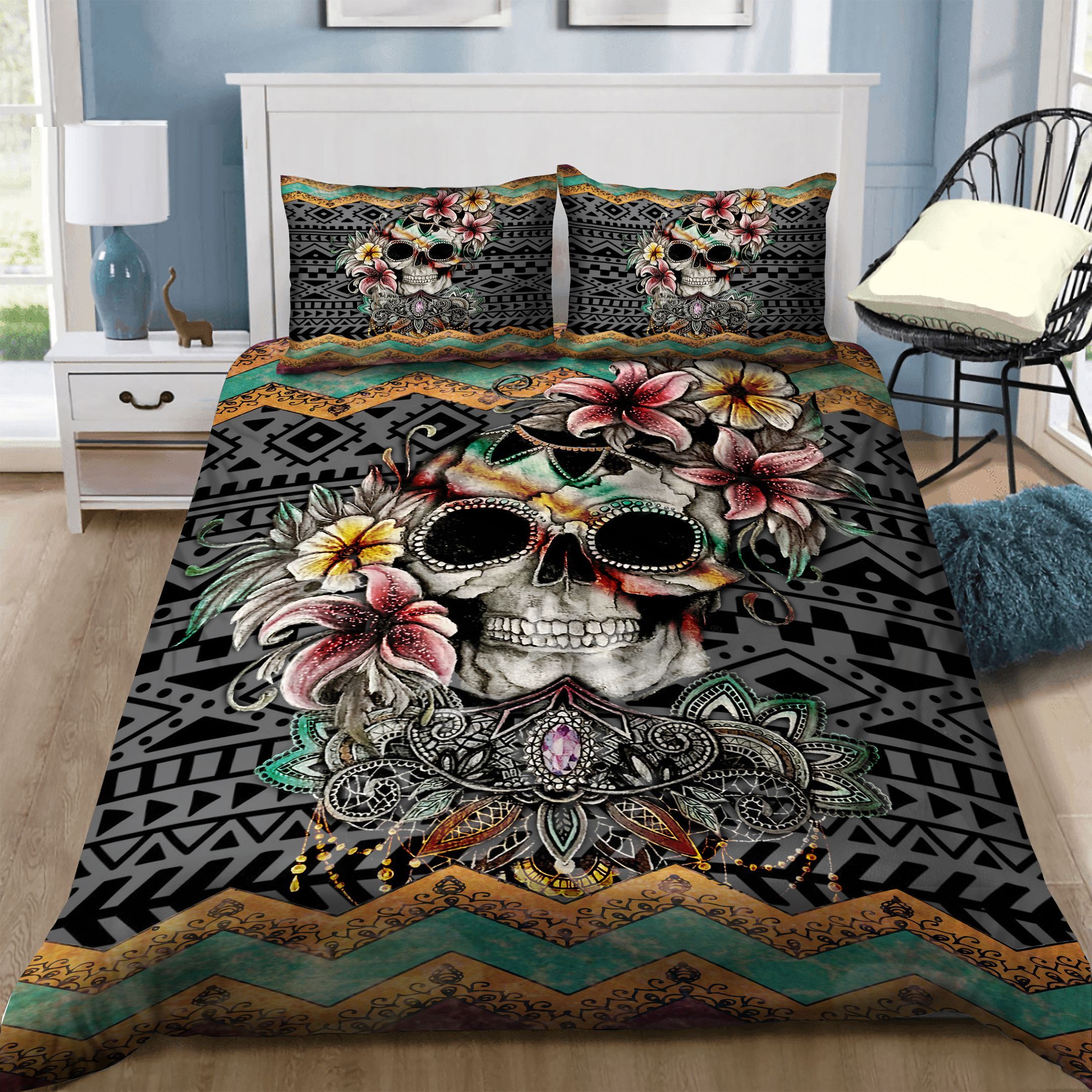 Skull Bedding Set