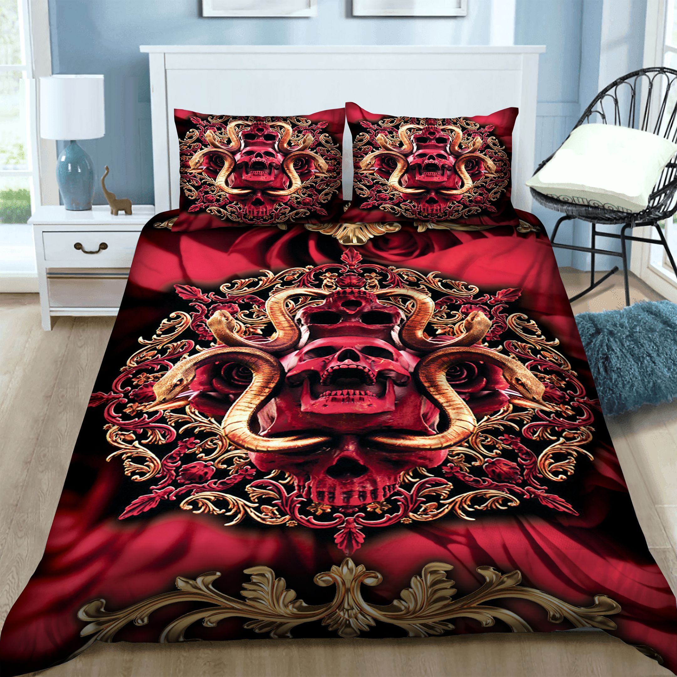 Skull Bedding Set