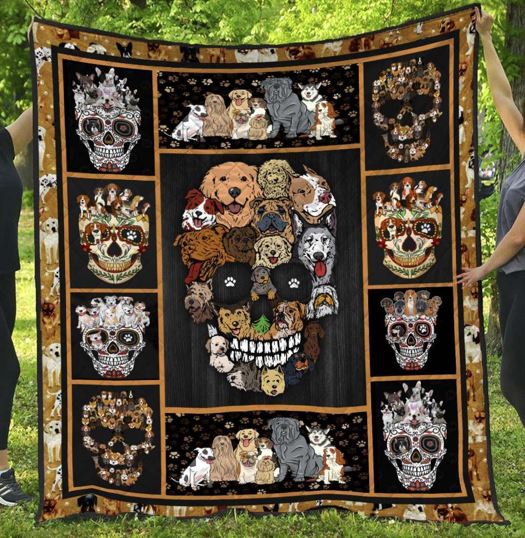 Skull BI010804C TBG Quilt Blanket