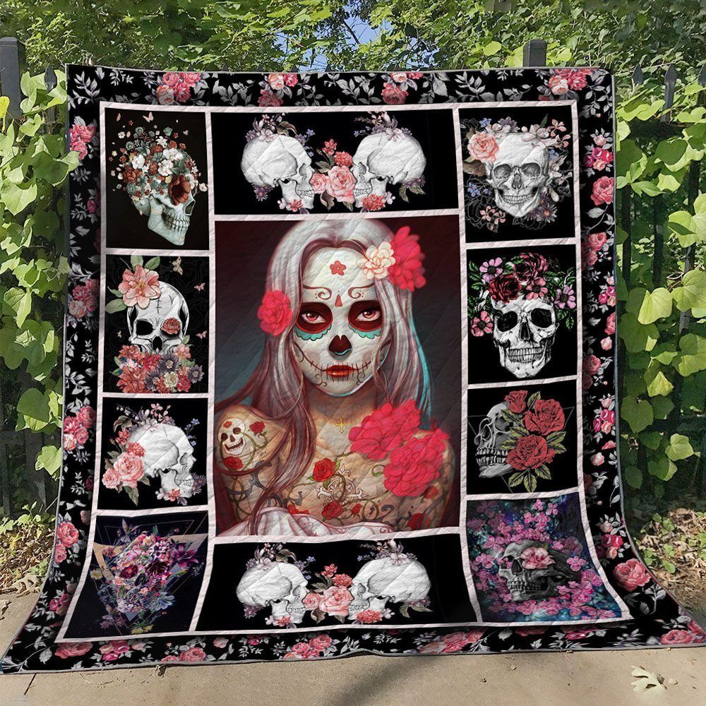 Skull BI090702B TBG Quilt Blanket