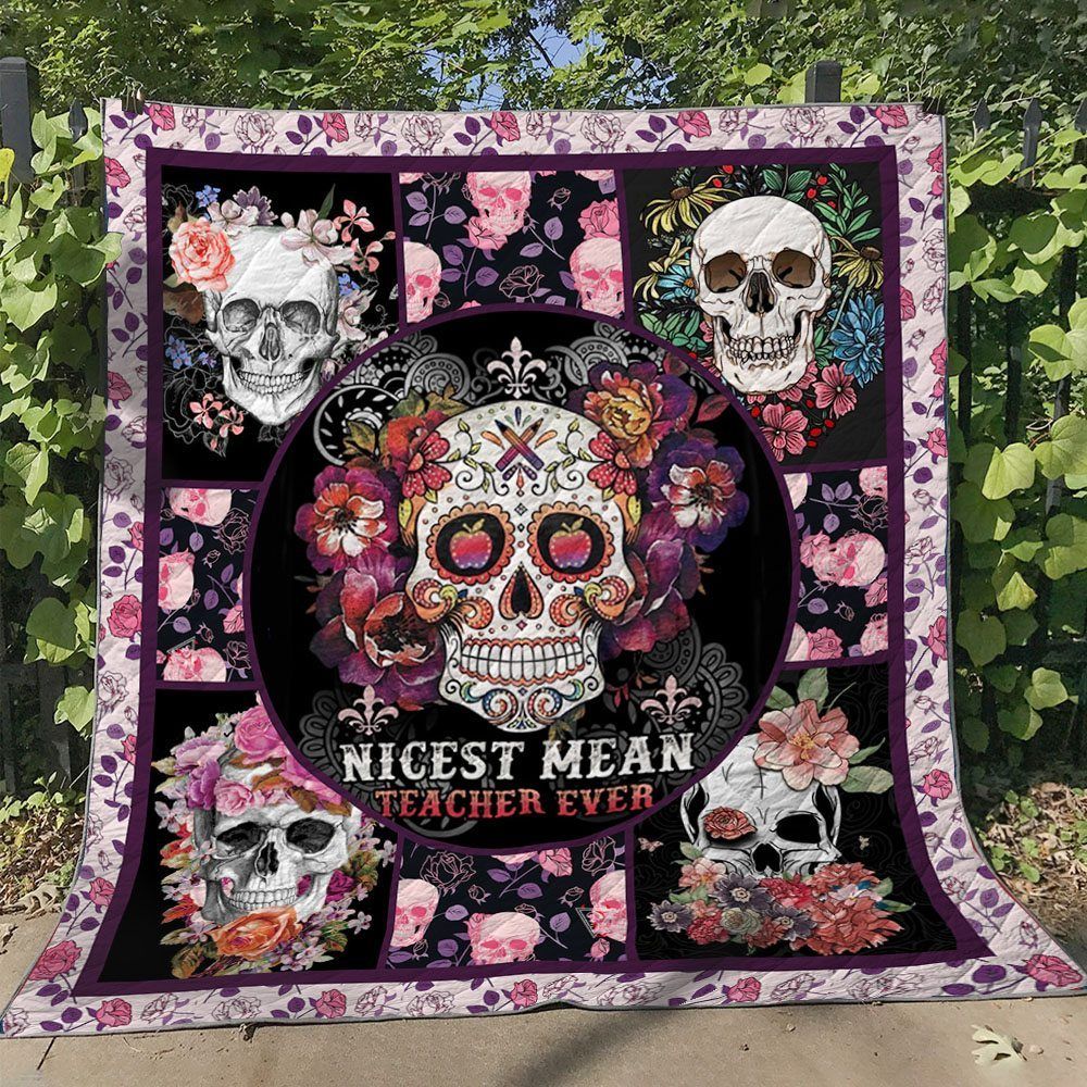 Skull BI100706B TBG Quilt Blanket