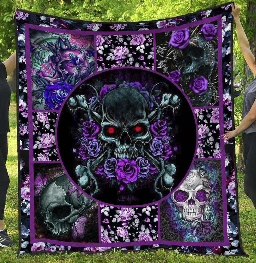 Skull BI130702B TBG Quilt Blanket