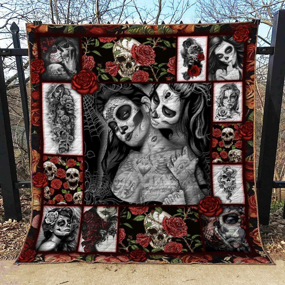 Skull BI190702B TBG Quilt Blanket
