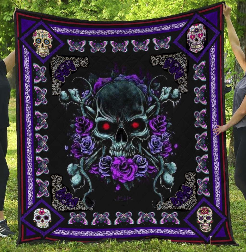 Skull BI260704B TBG Quilt Blanket
